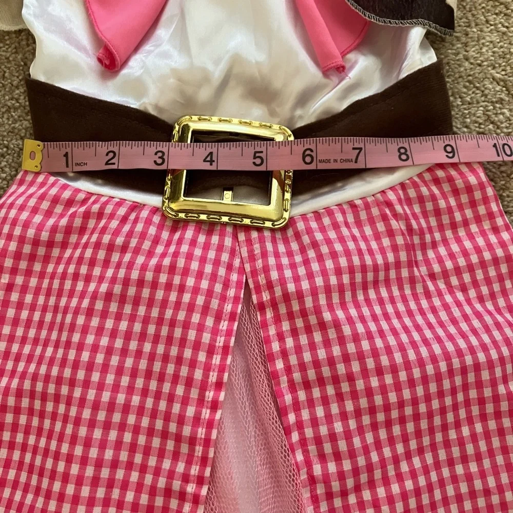 Pink and White Western Cowgirl Costume Toy Story Girls Size Small